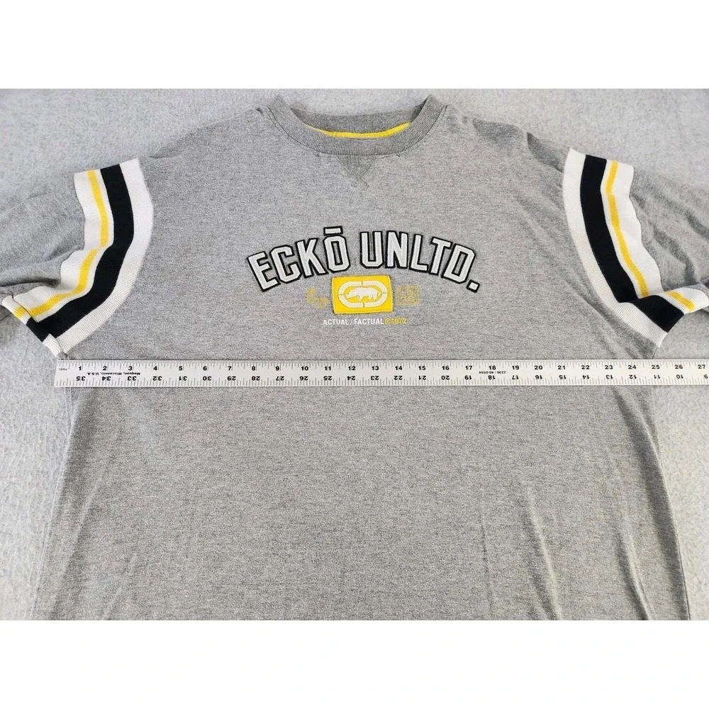 Vintage Y2K Echo Unlimited Thick T-shirt Pittsburgh Steelers Colors Men's XL 2XL